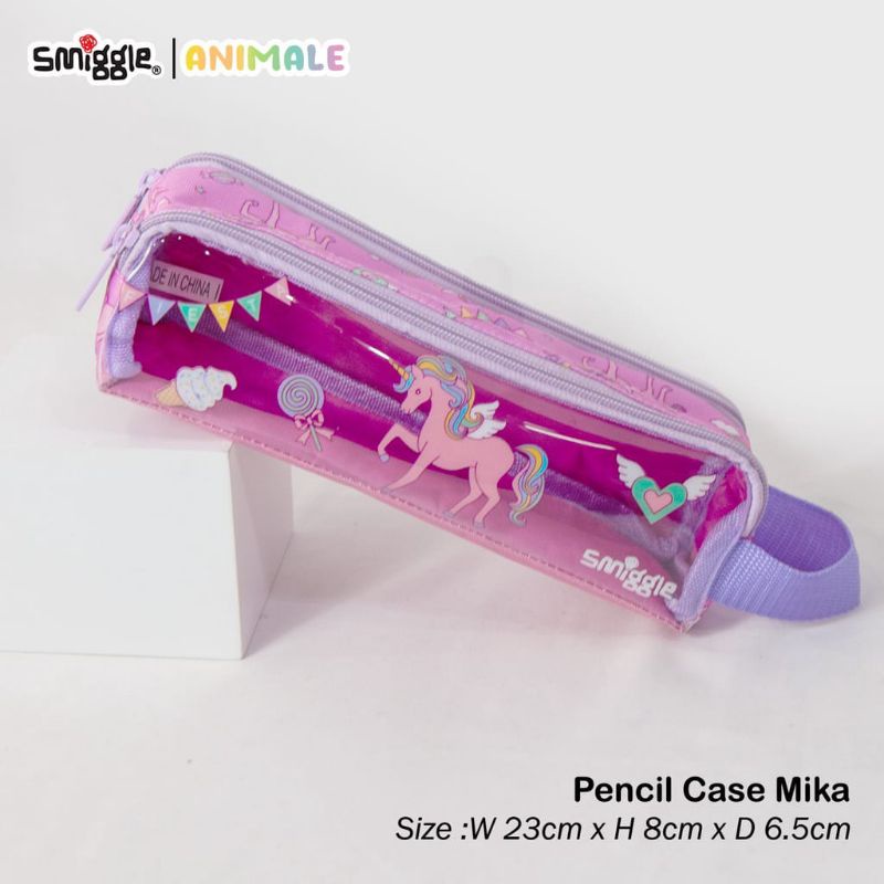 pencil case smiggle 2 zipper/tempat pensil smiggle