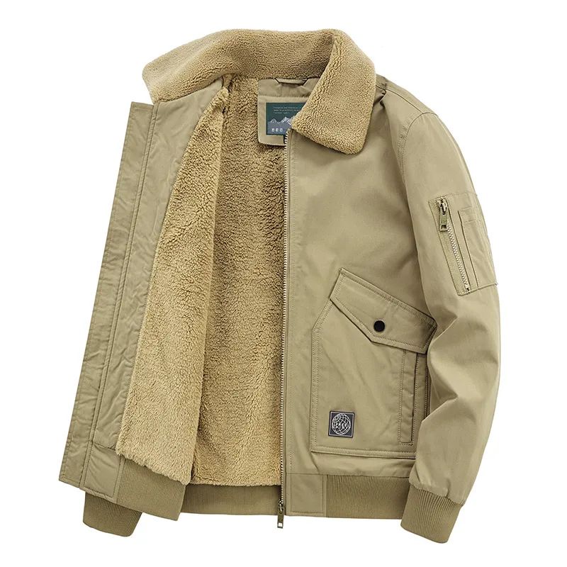 Jaket Pria Bulu/Jaket Bomber Pria/Jaket Mantel/Musim Dingin