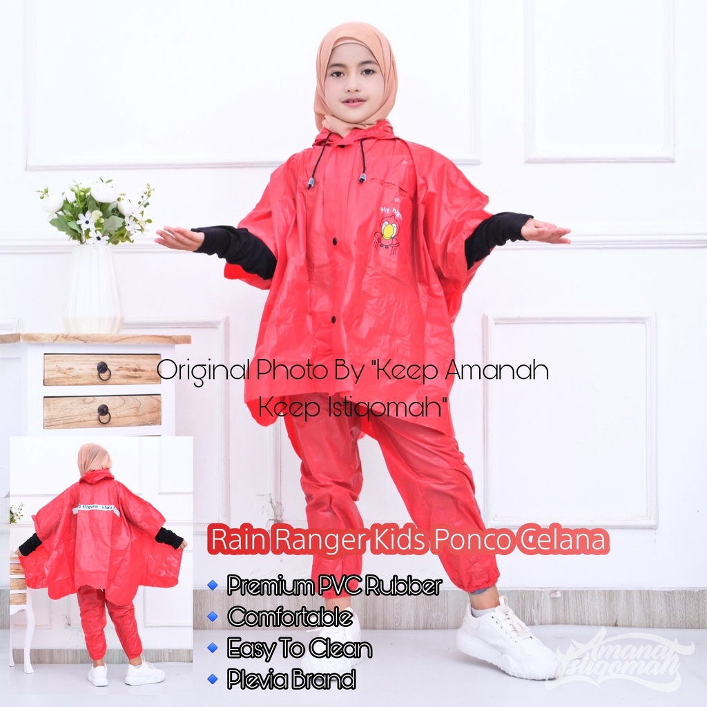 Rain Ranger Kids Jas Hujan Ponco Celana Mantol PVC