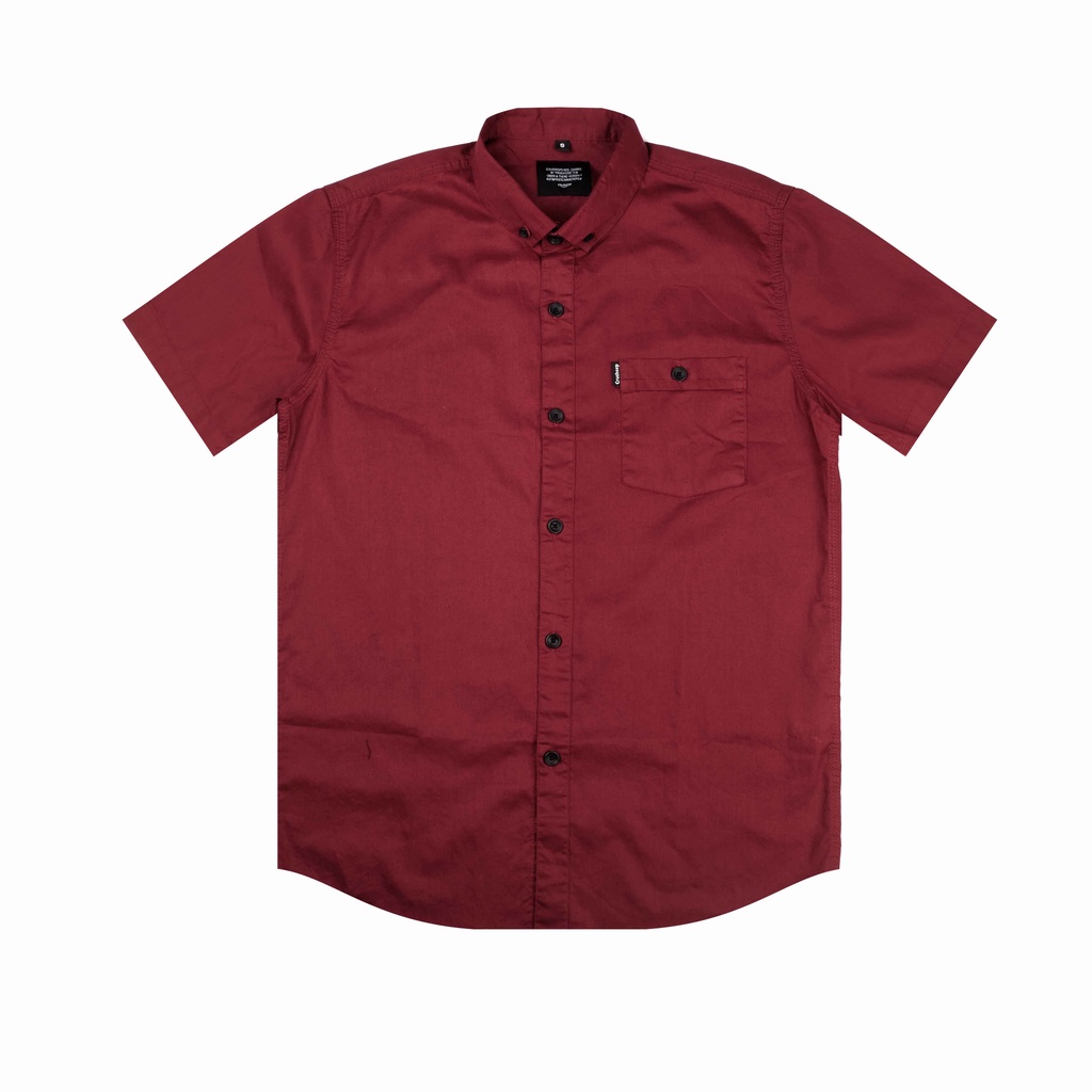 CRUSH EXP Kemeja Pendek Polos KCP0571 - MAROON