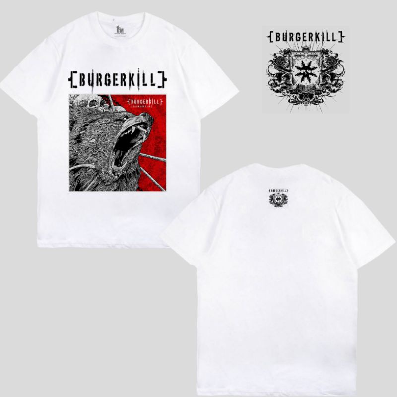 Kaos Burgerkill Putih | Kaos Band Burgerkill | Kaos Band Metal | Kaos Band Rock | Kaos Musik Band | 