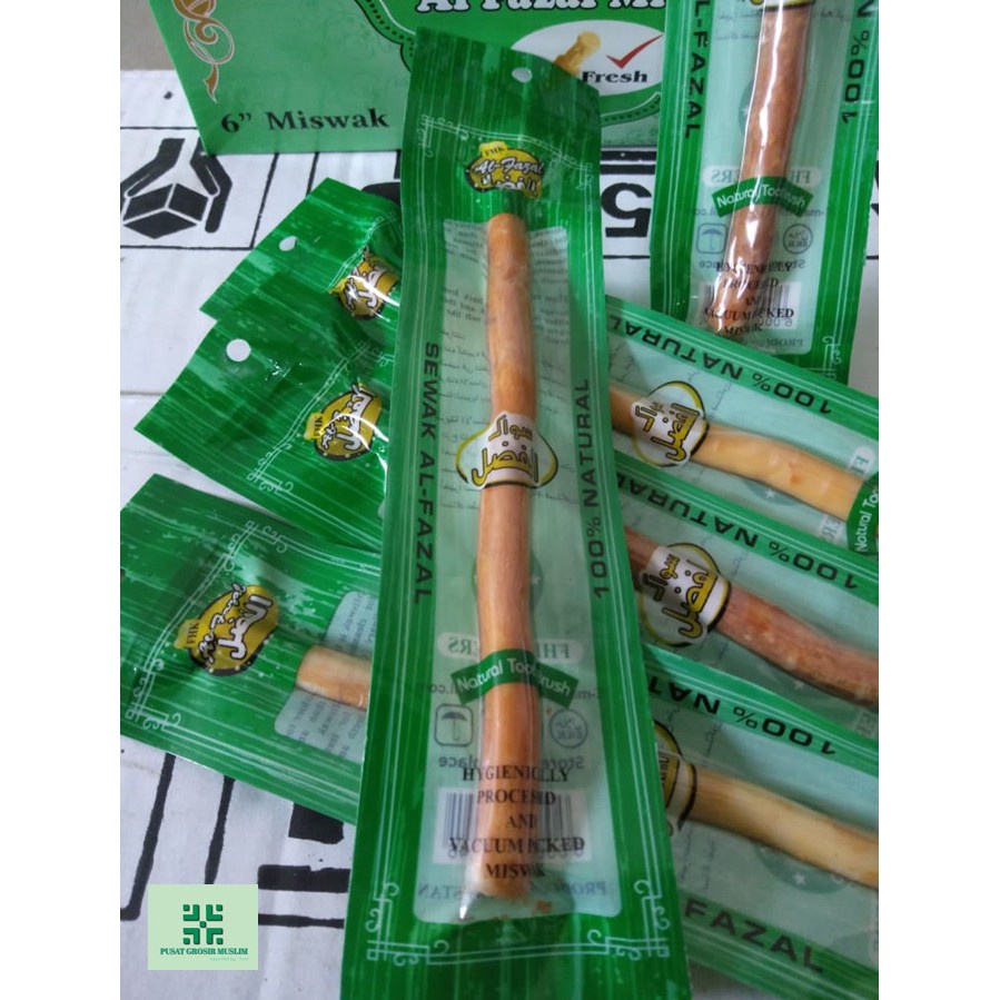 Siwak kayu Sewak Al Fazal / Siwak Miswak Alfazal / siwak ukuran medium