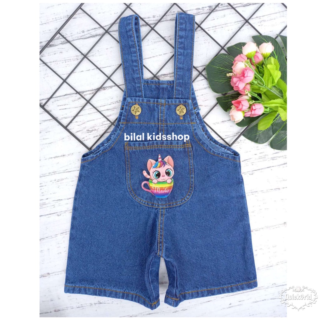 OVERALL CELANA ANAK / BAJU KODOK ANAK 1-7 TAHUN / OVERALL MOTIF KUCING