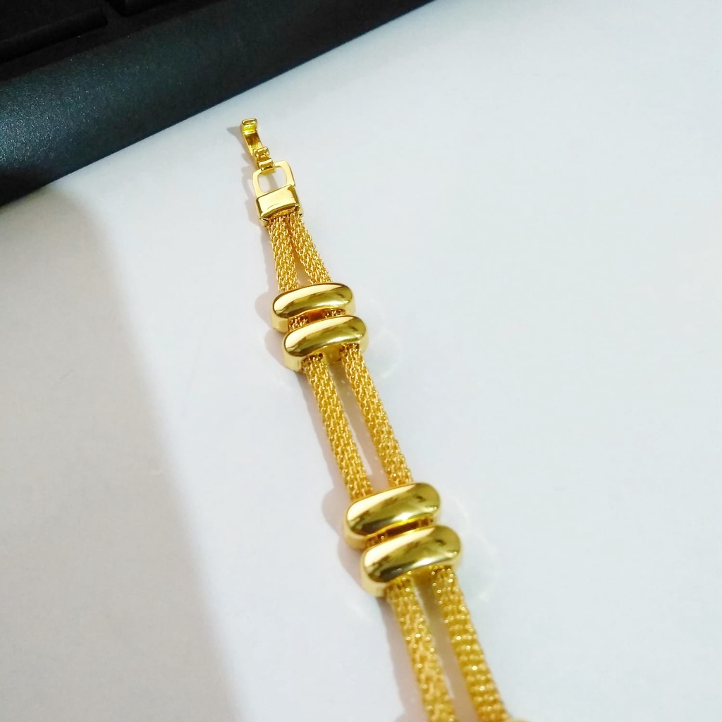 AV140 Grosir Gelang Tangan Dewasa Lapis Emas