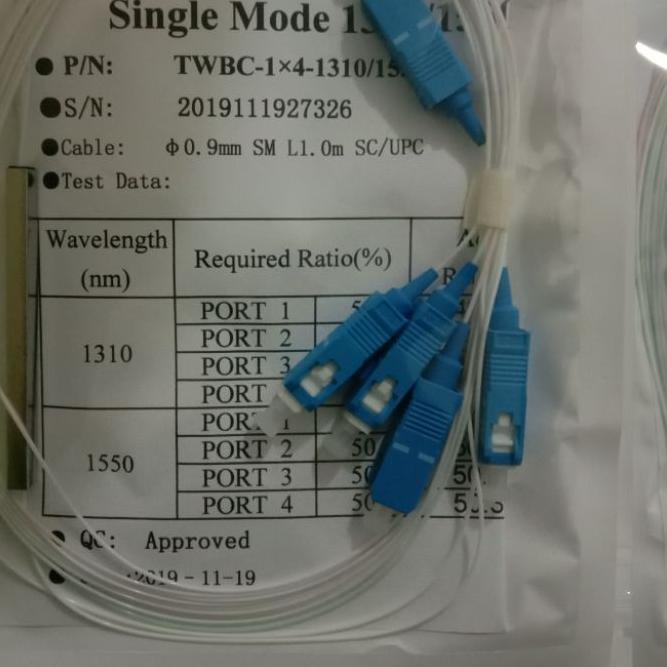 ● passive spliter/spliter FO/passive spliter plc 1:4 sc upc ℗