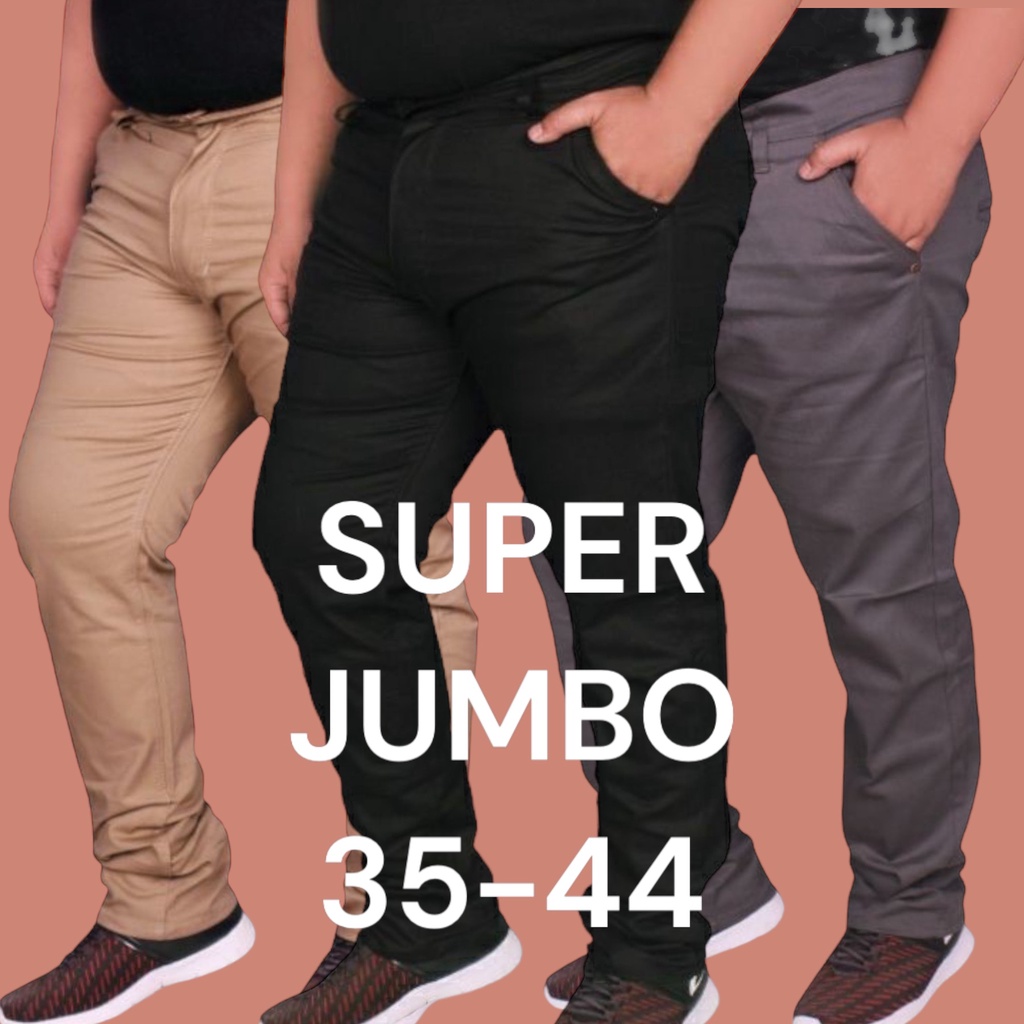 BIG SIZE Celana Panjang Chino Formal Pria