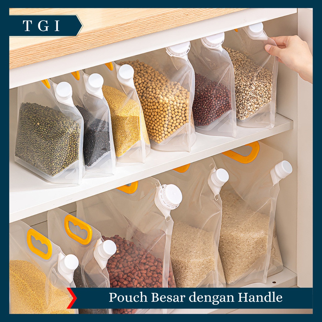 TGI - TAS POUCH KEMASAN / TAS PENYIMPANAN PORTABLE TAHAN LEMBAB / TAS POUCH PENYIMPANAN TRANSPARAN / KANTONG SEGEL PENYIMPANAN