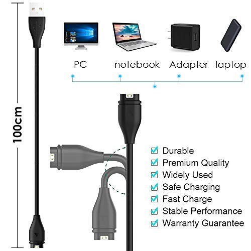 Kabel Charger Garmin Venu Approach Forerunner Fenix Instinct Sync Data Lily Enduro 255s 255 955 Vivoactive