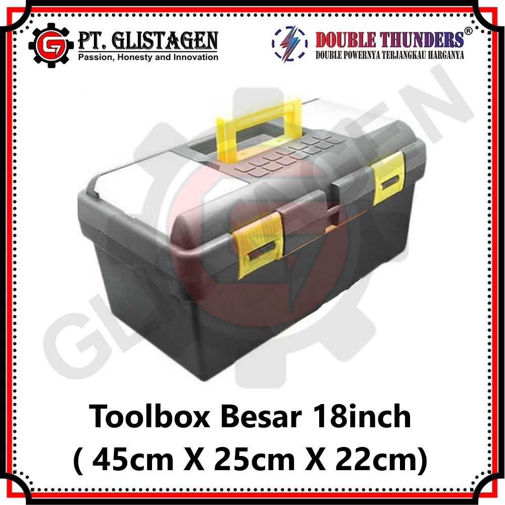 Toolbox Besar 18&quot; inch Tool Box Kit Tempat Kunci Perkakas HIGH QUALITY