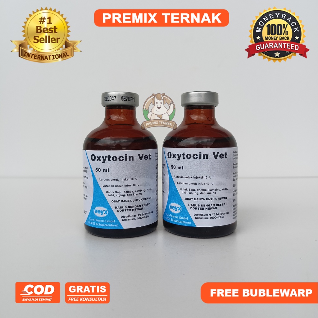 OXYTOCIN Vet Veyx Hormon Pengobatan Reproduksi 50 ml - Like Intracin