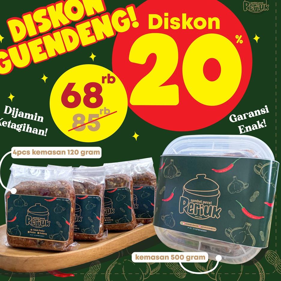 

☊ DISKON GUENDENG 20% SAMBEL BUMBU PECEL PERIUK ►