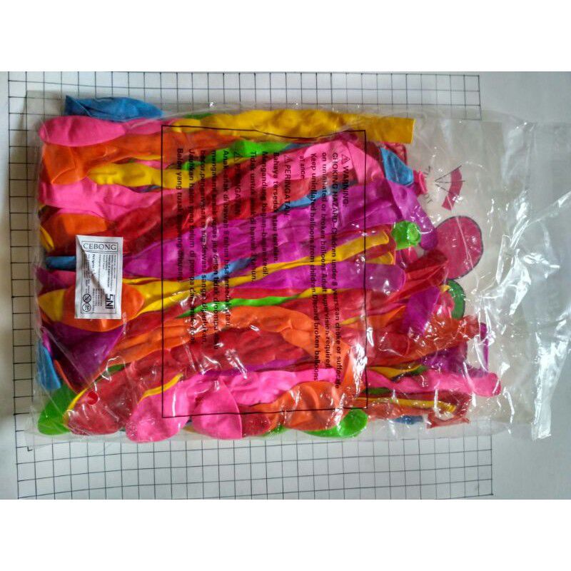 BALON KACANG BESAR  PANJANG ISI 100 pcs