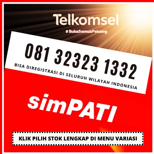 Nomor Cantik Telkomsel Simpati 4G LTE Hoki 323232 ABABAB