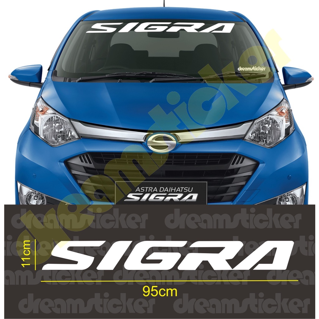 Sticker Stiker Kaca Depan Mobil Daihatsu Sigra Windshield