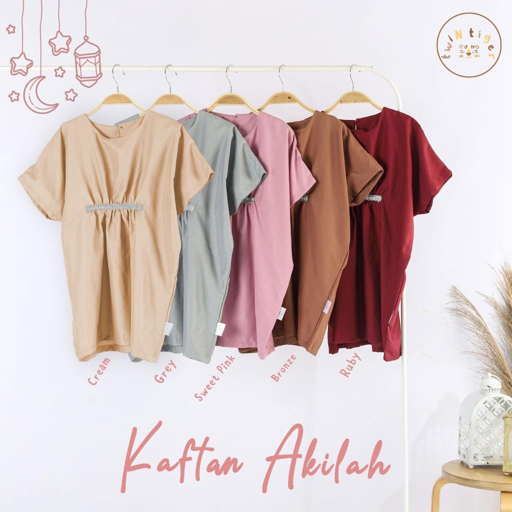 TWIN TIGER KAFTAN AKILAH BAJU GAMIS PAKAIAN MUSLIM BAJU LEBARAN ANAK PEREMPUAN