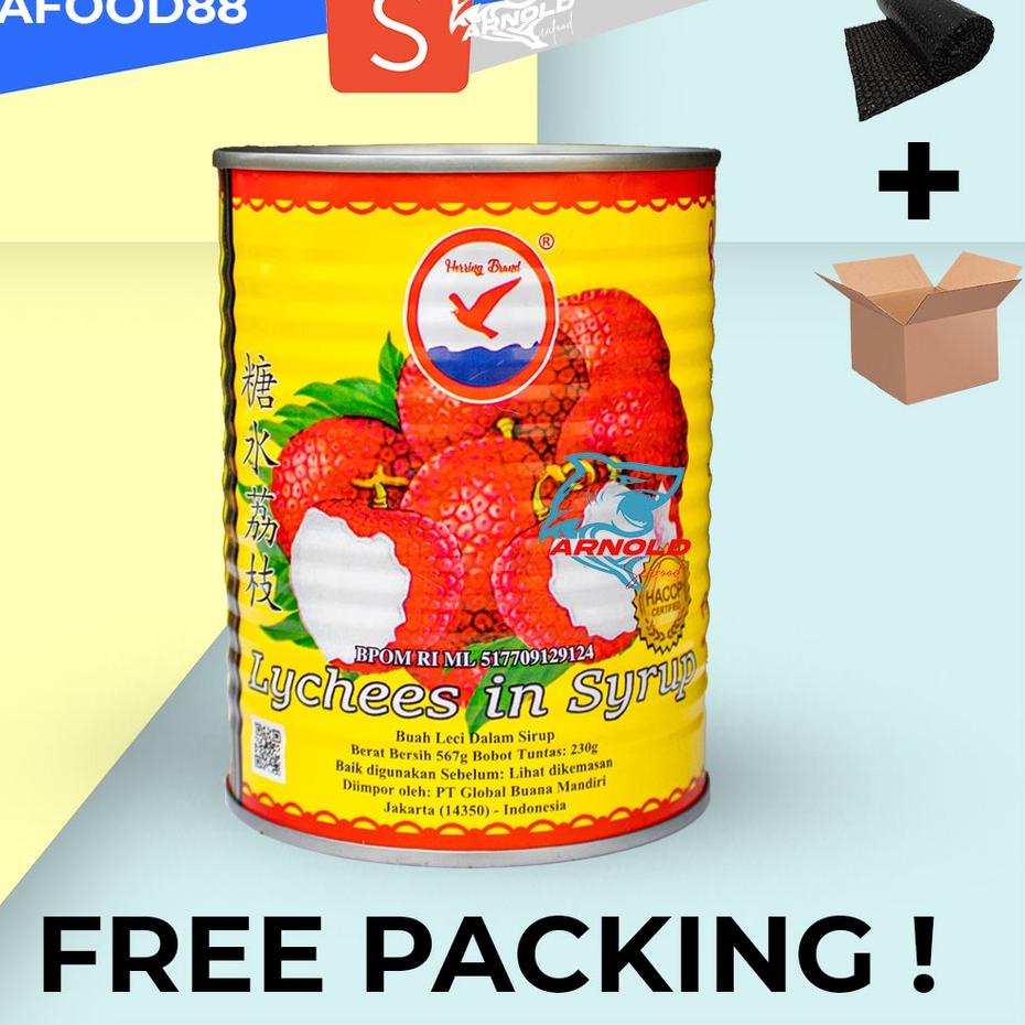 

Serba diskonRr8R2 Herring Brand Lychee In Syrup / Leci Kalengan Buah / Lychees - 567gr