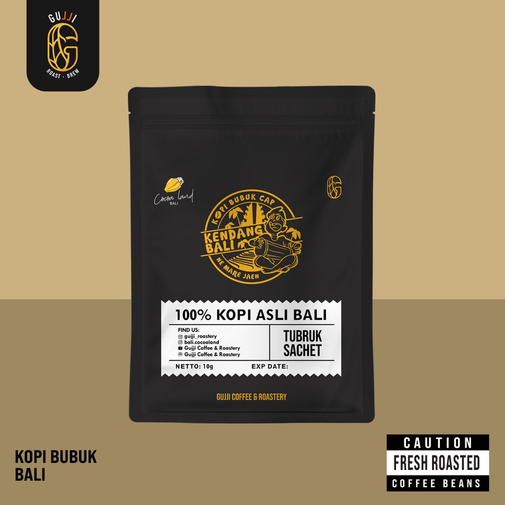 

Kopi Bubuk kolaborasi "Kendang Bali" X Cocoa Land Bali - 10gr