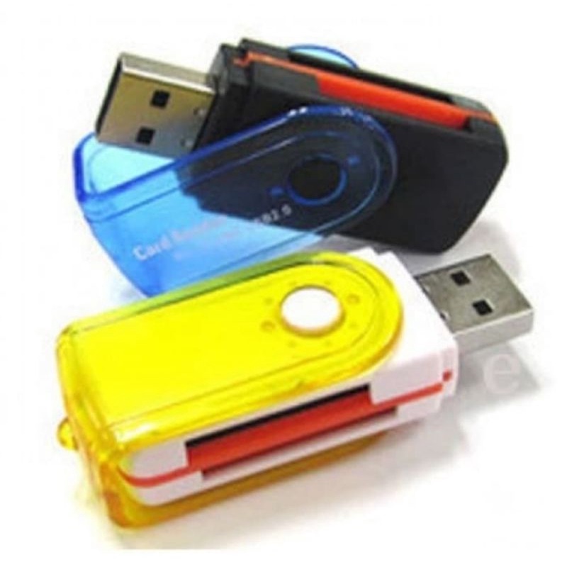 Card Reader 4in1 model putar Multi slot USB flashdisc connection kit KTG20