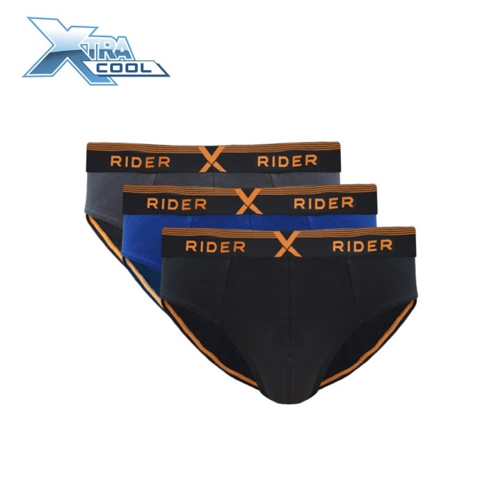 Rider Xtracool R881B Celana Dalam Pria Mini Brief Isi 3 Pcs