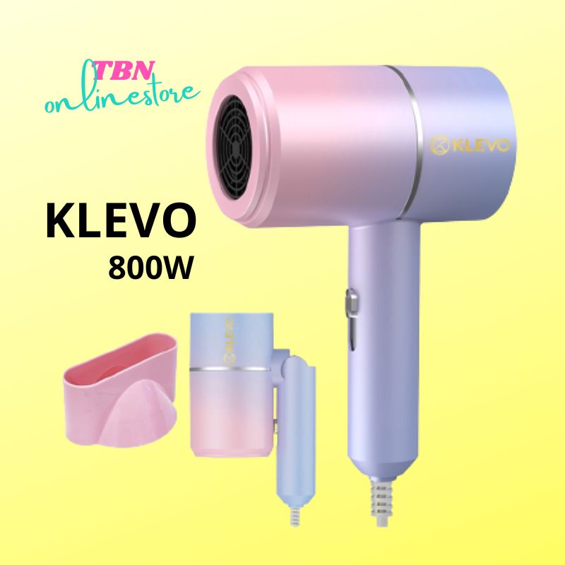 Hair dryer Pengering Rambut Lipat KLEVO 800W / Hairdryer Lipat Murah