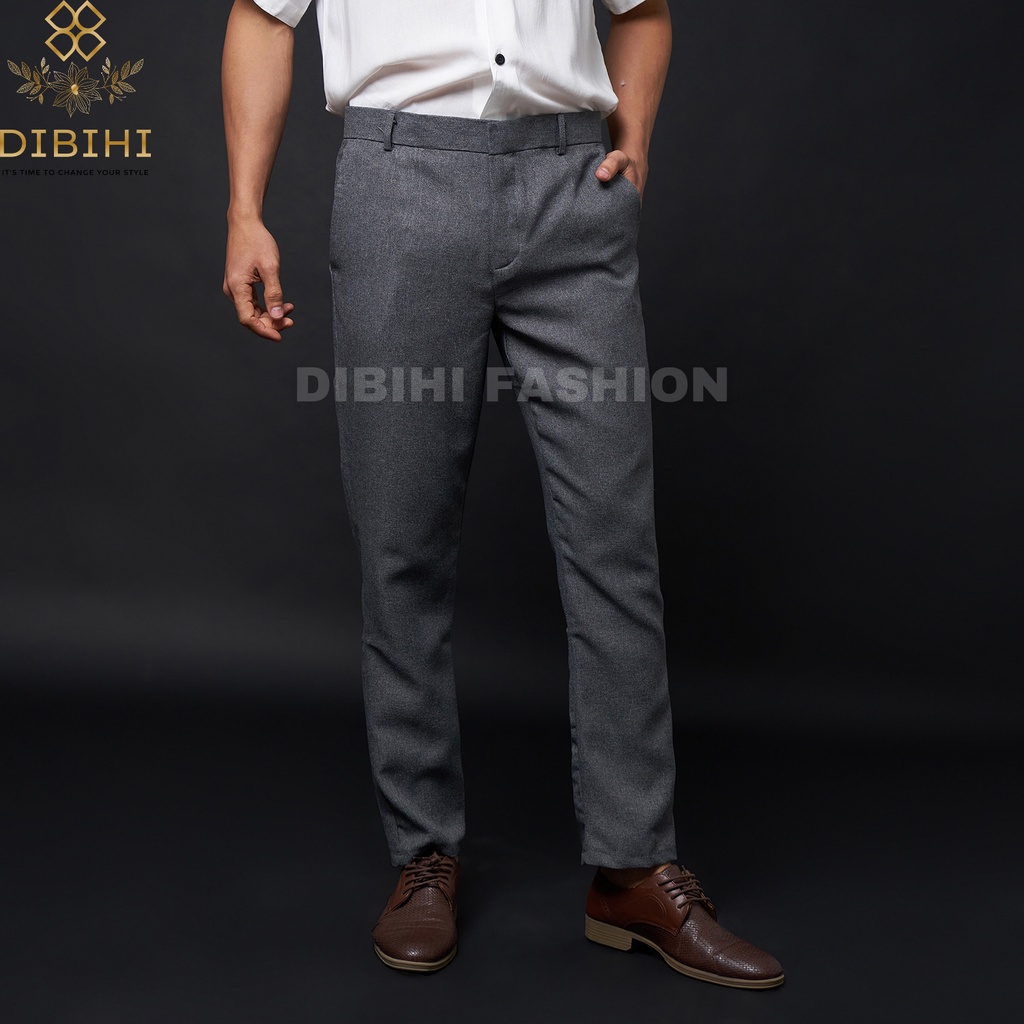 Celana Panjang Bahan Formal Kerja Kantor Dasar Kain Pria Slimfit Premium