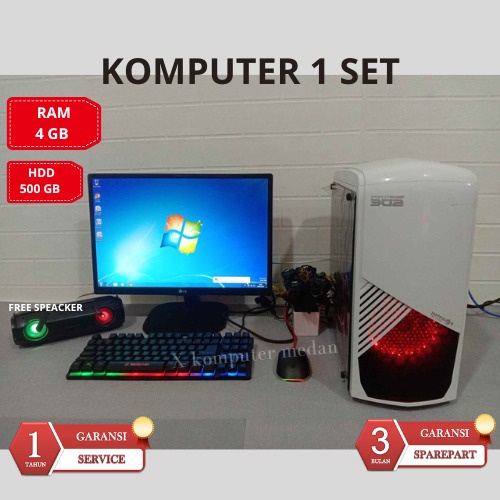 komputer 1 set murah meriah bergaransi Core 2 duo