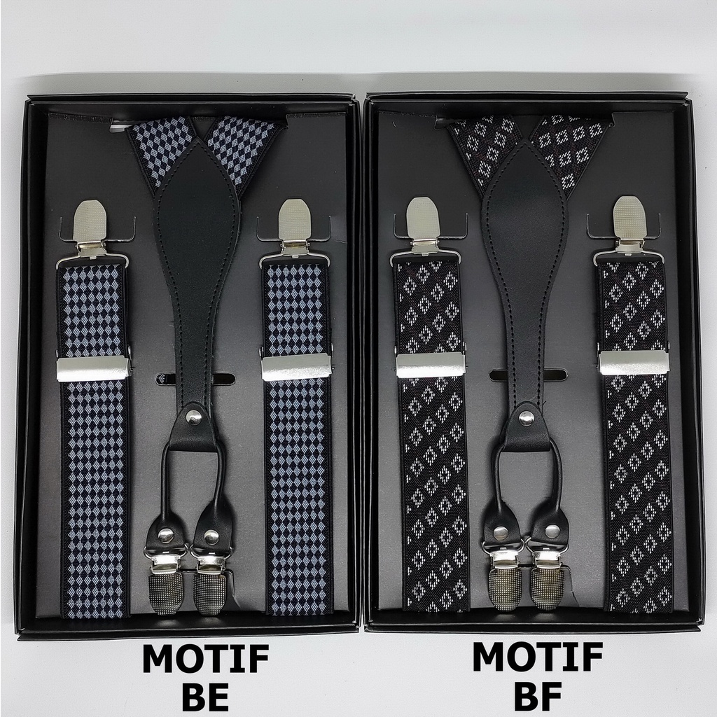 Suspender Bretel Tali Jojon Dewasa Motif Model X - Fit to XXL - Grade B