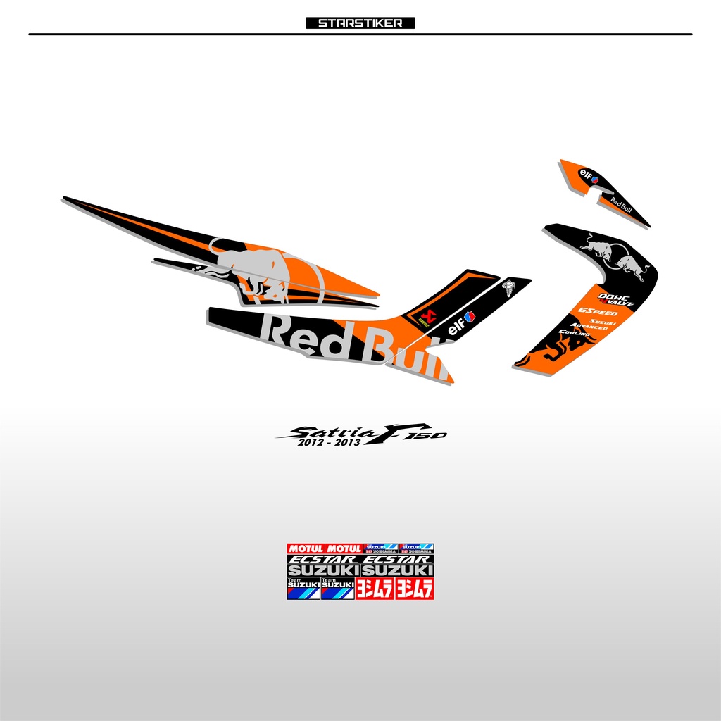 FSK2 / STRIPING SATRIA FU BARONG / REDBULL / GP / R 150 / RAIDER 150 / 2012 / 2013 / SATRIA F 150 / 
