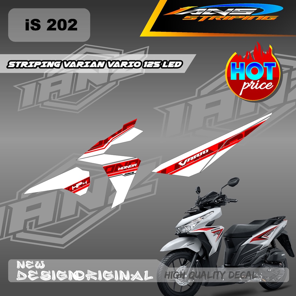 TERBARU STIKER VARIO 125 LED STRIP/ STIKER VARIO CUSTOM / DECAL STIKER KERETA HONDA VARIO 125LED IS202