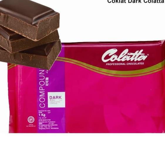 

➲ Colatta Dark Compound 1 KG / coklat blok colata hitam 1kg ➺