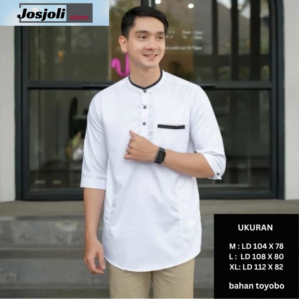 JOSJOLI_STORE/Kemeja Koko Ardan/Fashion Pria Dewasa Lengan 7/8/M L XL