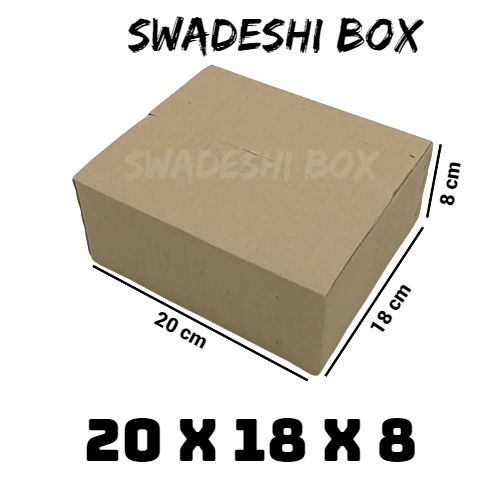 

kardus/karton/box uk. 20x18x8 cm untuk packing singlewall polos