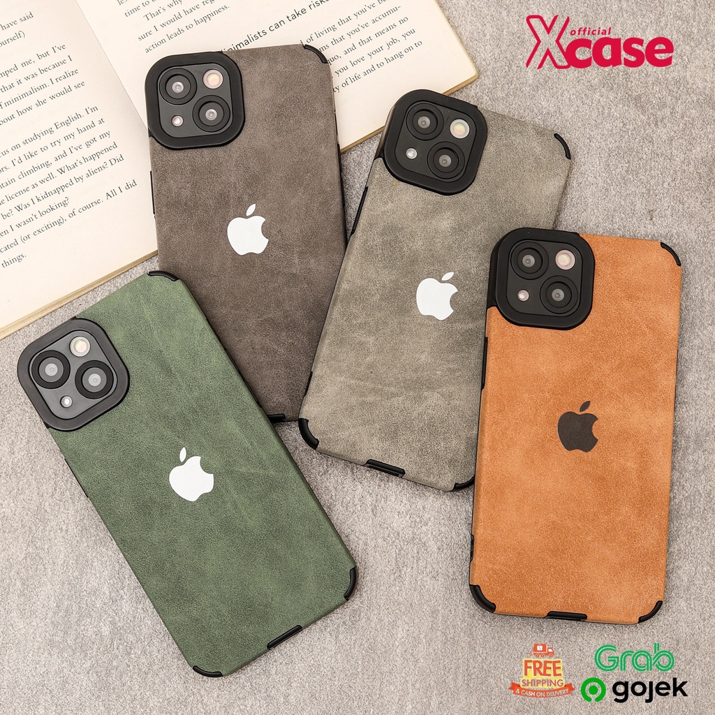 Softcase Velvet Leather Full Lens Cover For iPhone 13 Pro Max / 14 Plus Pro Max