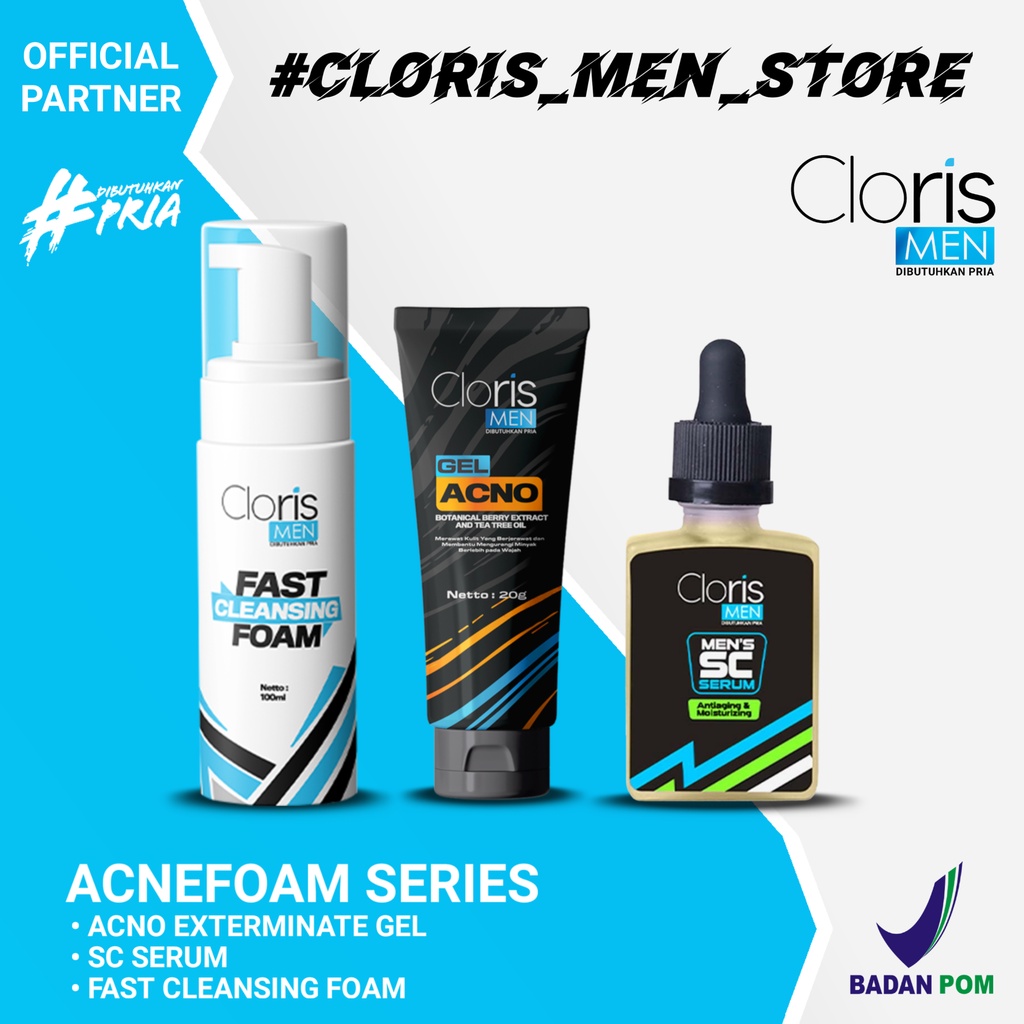 Clorismen Paket Acnefoam Series Fast Cleansing Foam + SC Serum + Acno Gel Original