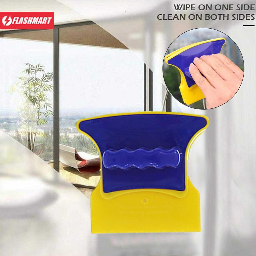 Flashmart Alat Pembersih Kaca Magnetik Dua Sisi Doublefaced Glass Clean - LA4198