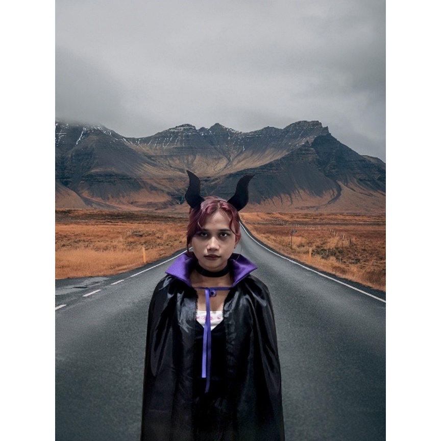 Set Jubah Maleficent - Jubah Karakter - Cosplay