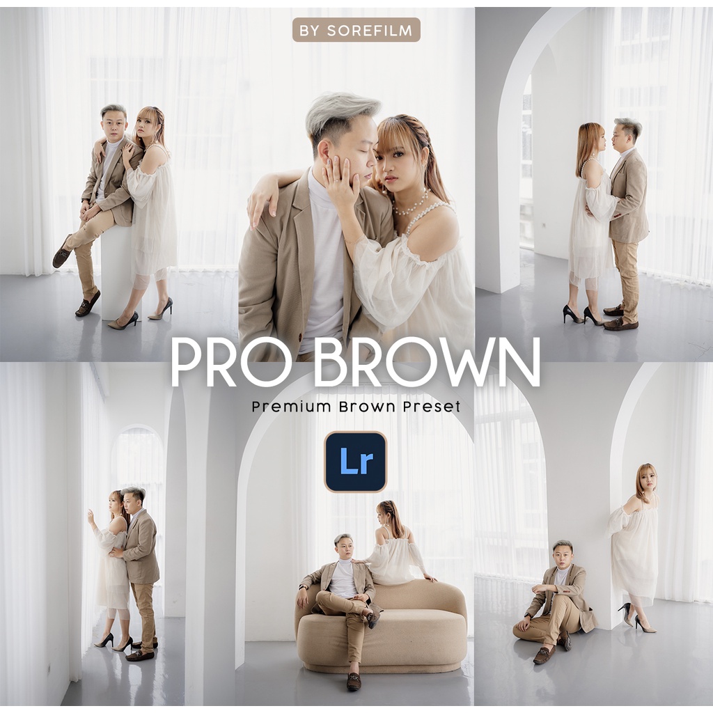 Preset Prewedding Pro brown special Adobe Lightroom Bisa untuk di PC/LAPTOP/HP ANDROID DAN IOS