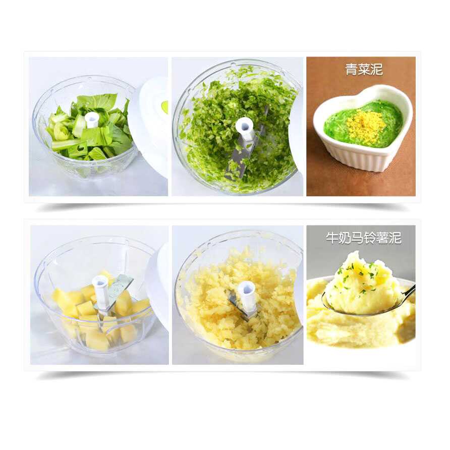 (BISA COD) FTIHSHP Juxin Food Chopper Mini Manual Pencacah Bumbu Easy Operation - JX588