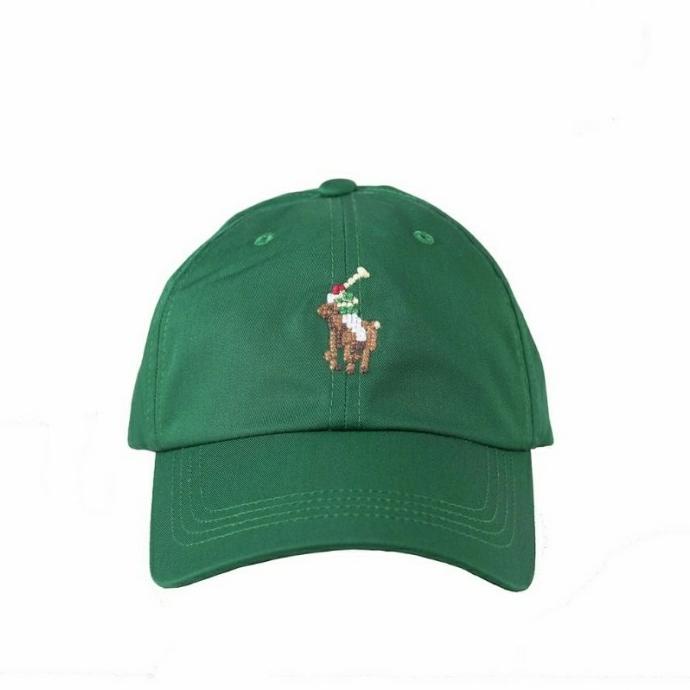 TOPI POLO green ORIGINAL CAP RALPH LAUREN ORI LEATHER Nintendo hijau