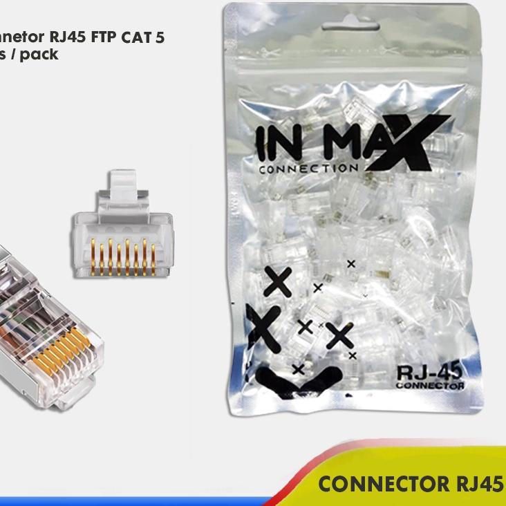 ♟ Konektor Rj45 / Connector RJ45 FTP CAT5e Konektor Rj45 Besi ♂
