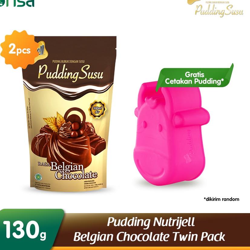 

Real Promotion Pudding Nutrijell Belgian Chocolate Twin Pack - Free Cetakan Pudding