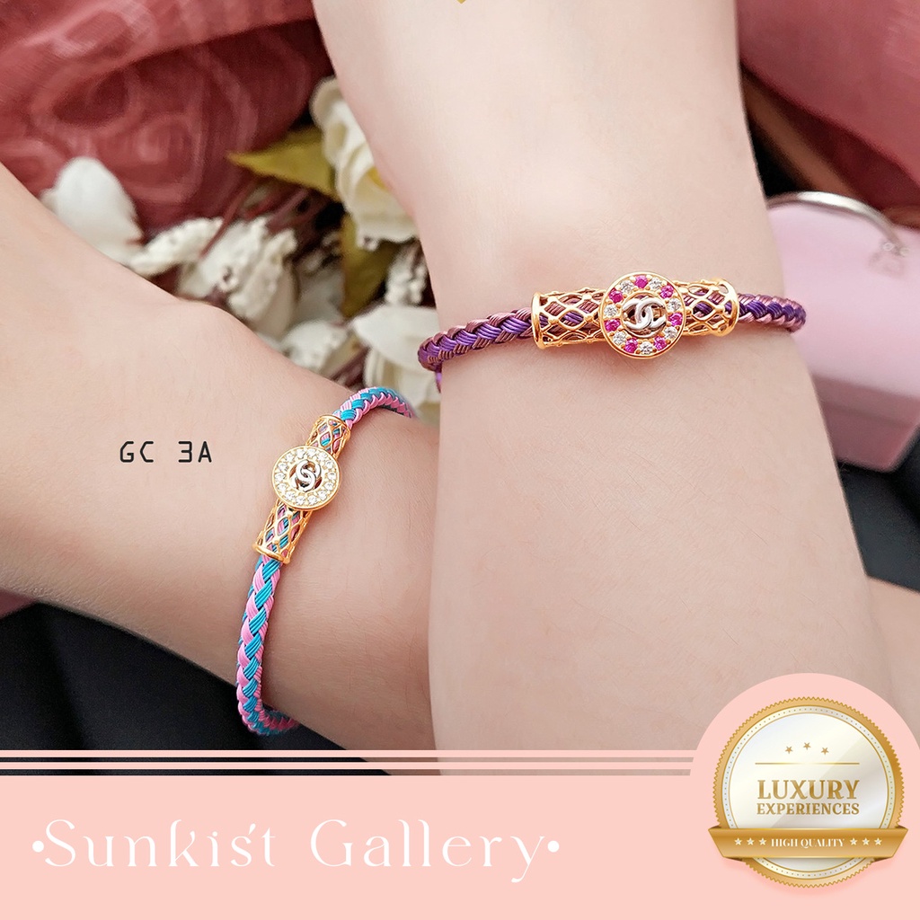 GELANG CHARM EMAS ASLI KADAR 300/6 KARAT DAN KADAR 375/8KARAT GELANG EMAS CHARM ANAK MUDA REMAJA DEW