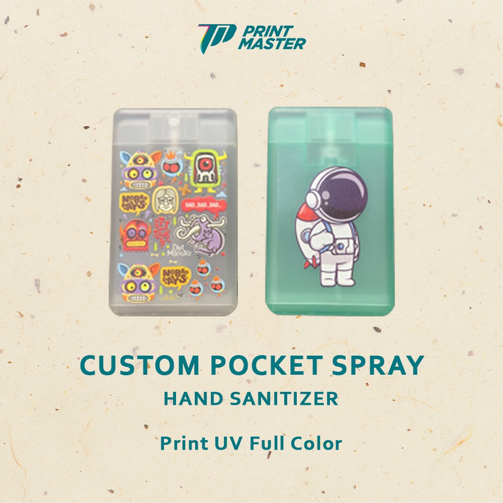 Custom Cetak UV Hand Sanitizer Pocket Slim Hand Sanitizer
