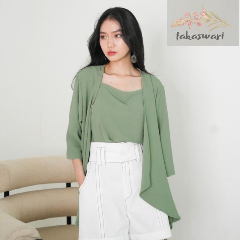 One Set Cardigan + Tanktop || Baju Wanita Bali