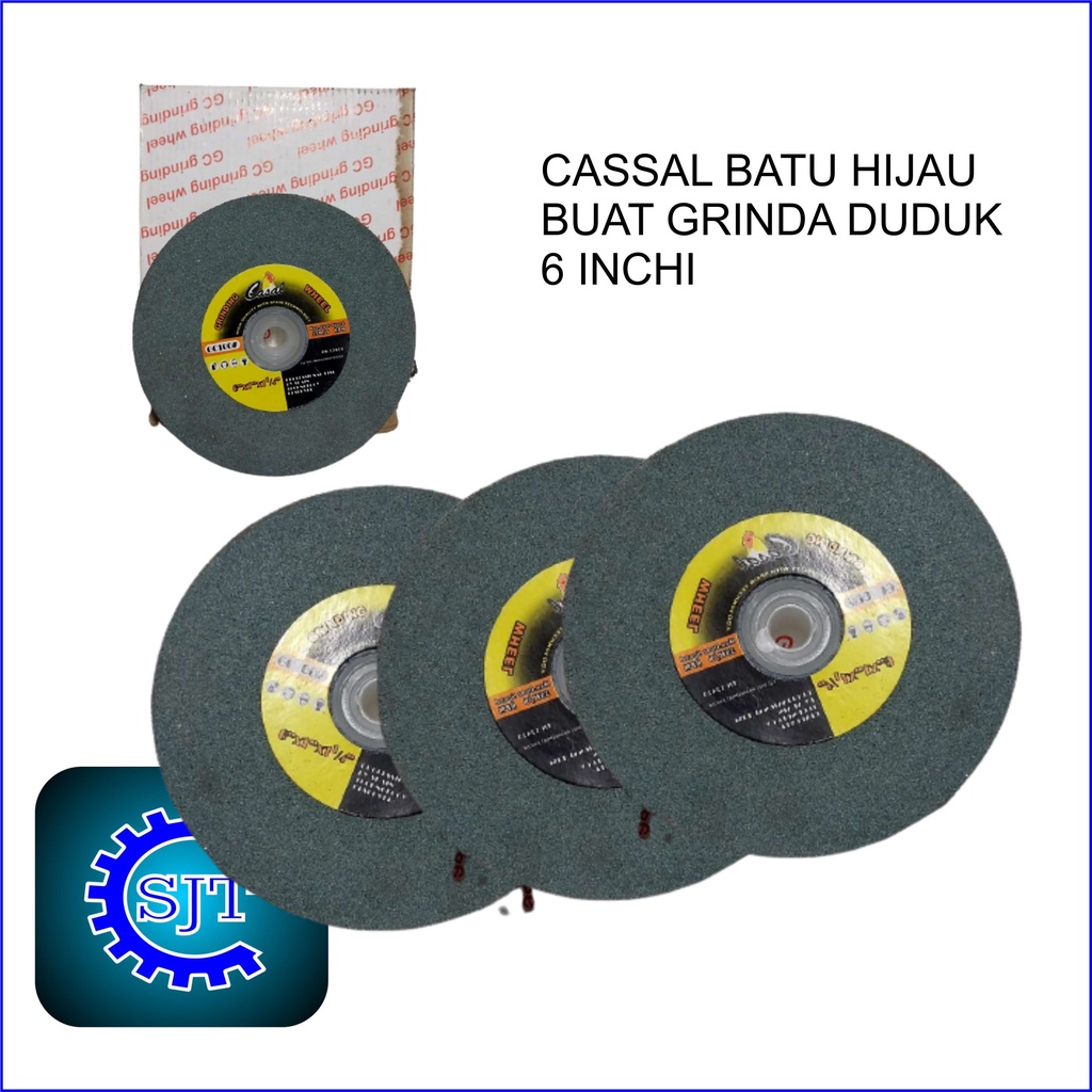 BATU HIJAU GRINDA 6 INCH  / BATU ASAH HIJAU IJO 6 INCH ASAH ENDMILL MATABOR DLL