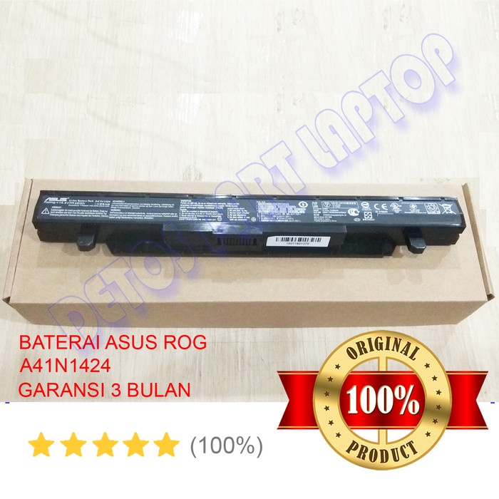 Baterai Batre Battery Laptop Asus ROG GL552VX A41N1424 Original - toko kami sedia Laptop Asus ROG ba