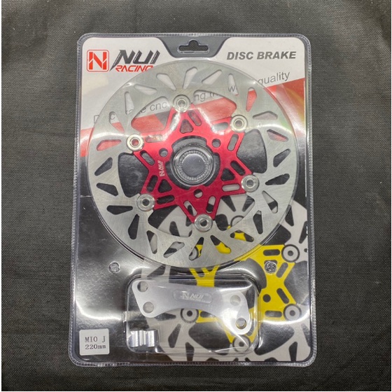 Piringan Cakram Disc NUI RACING CNC Floting Stanless Plus Breket 220MM scoopy genio vario 125 150 mio J Fino