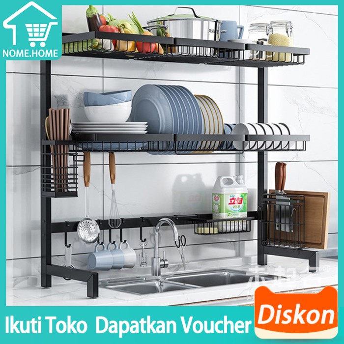 Rak Dapur Rak Wastafel Dapur/ Rak Piring / Rak Dapur / Rak Dapur Stainless Steel
