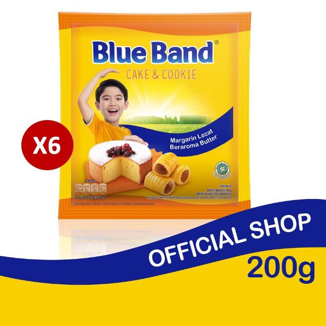 

☏ Blue Band Cake And Cookie Margarin 200 gr x 6 ☁