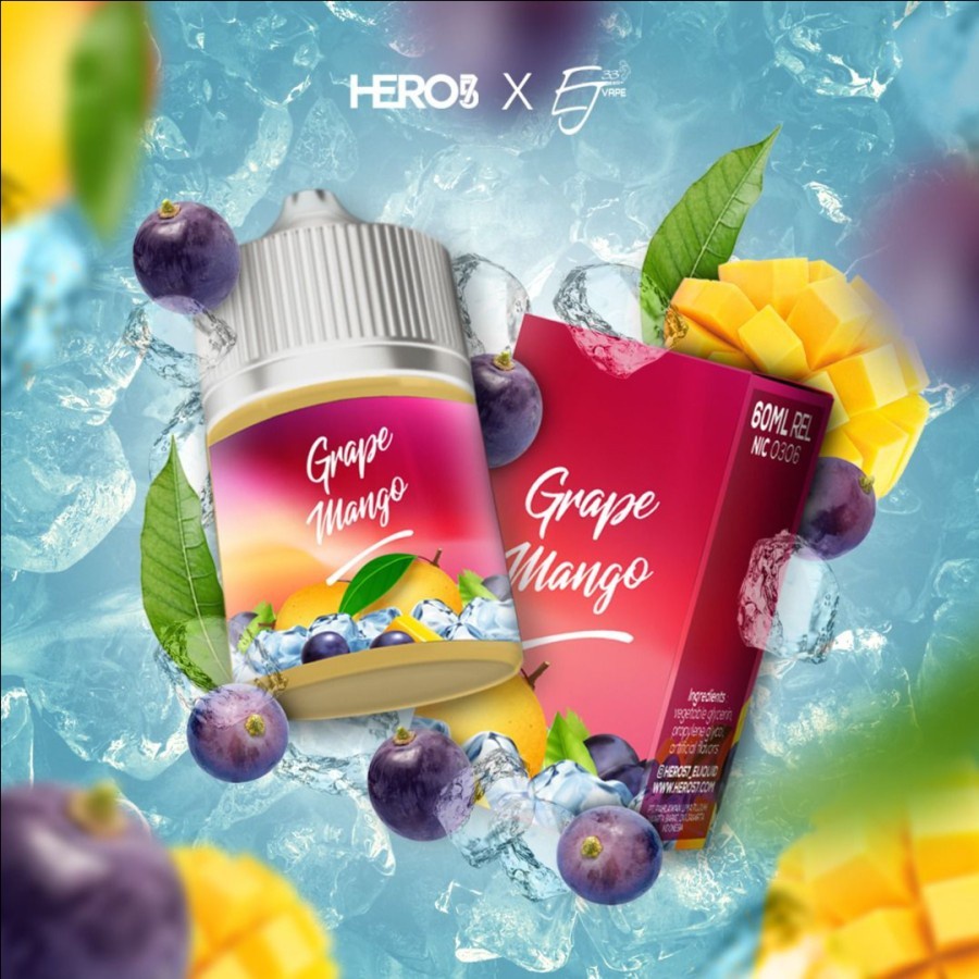 GRAPE MANGO 3MG GRAPE MANGO 60ML by HERO57